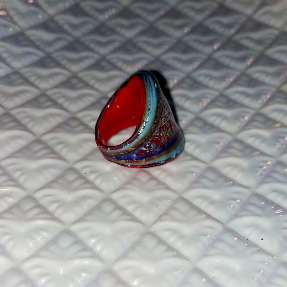 Colorful Glass Ring - Picture 3 of 4